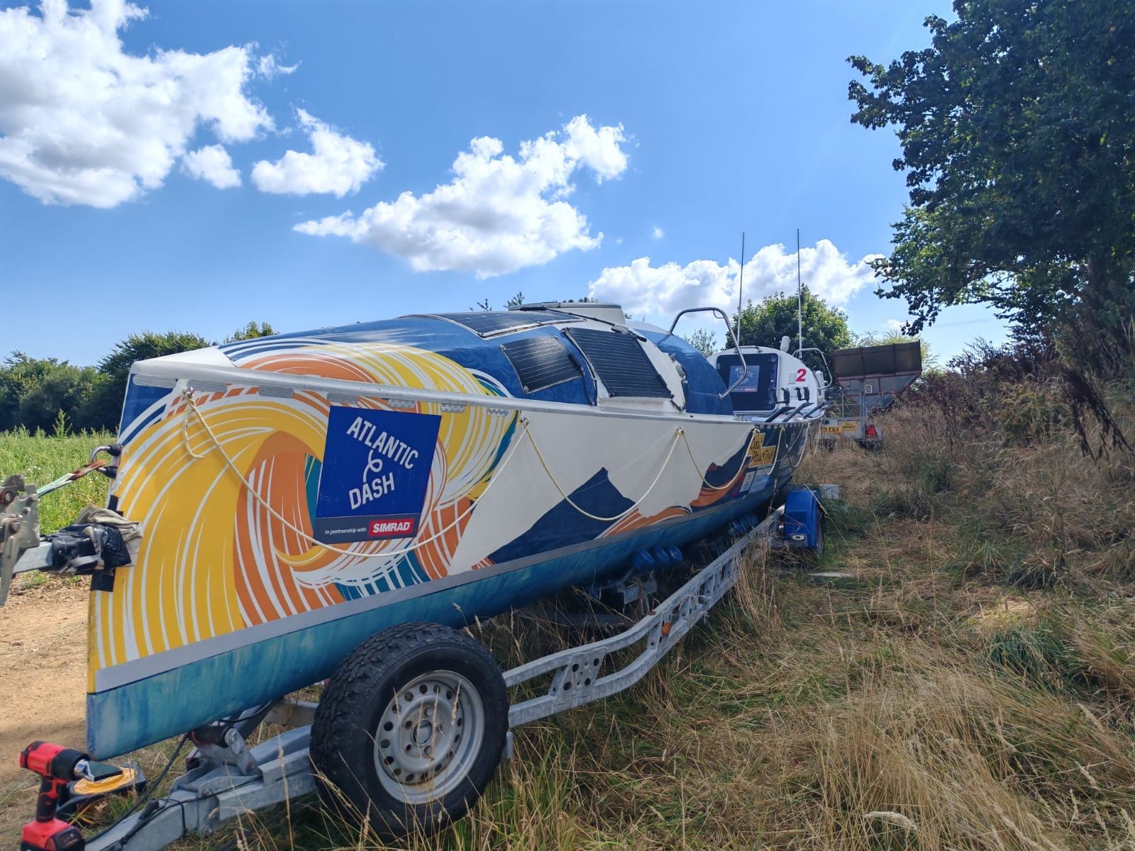 Project Persist boat secured for the Atlantic row
